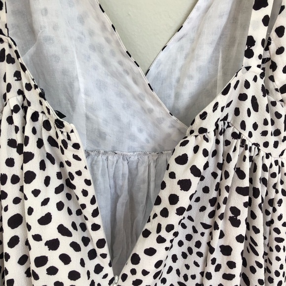 💥HOST PICK💥 Zara Polka Dot Shoulder Tie Ruffle Mini Dress - Picture 8 of 11